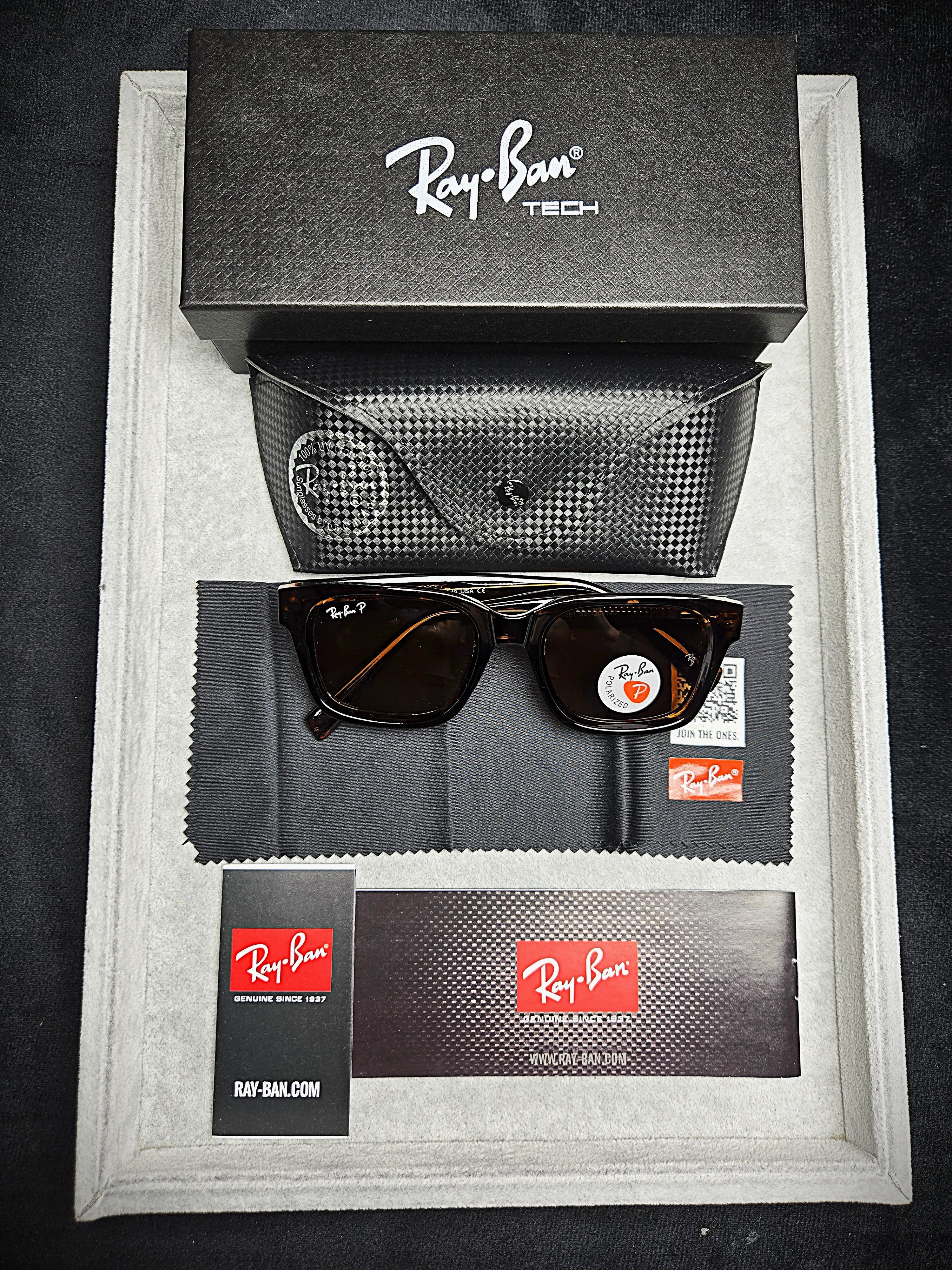 Ray-Ban Brown Lenses Eyeglasses with Dark Brown Frame