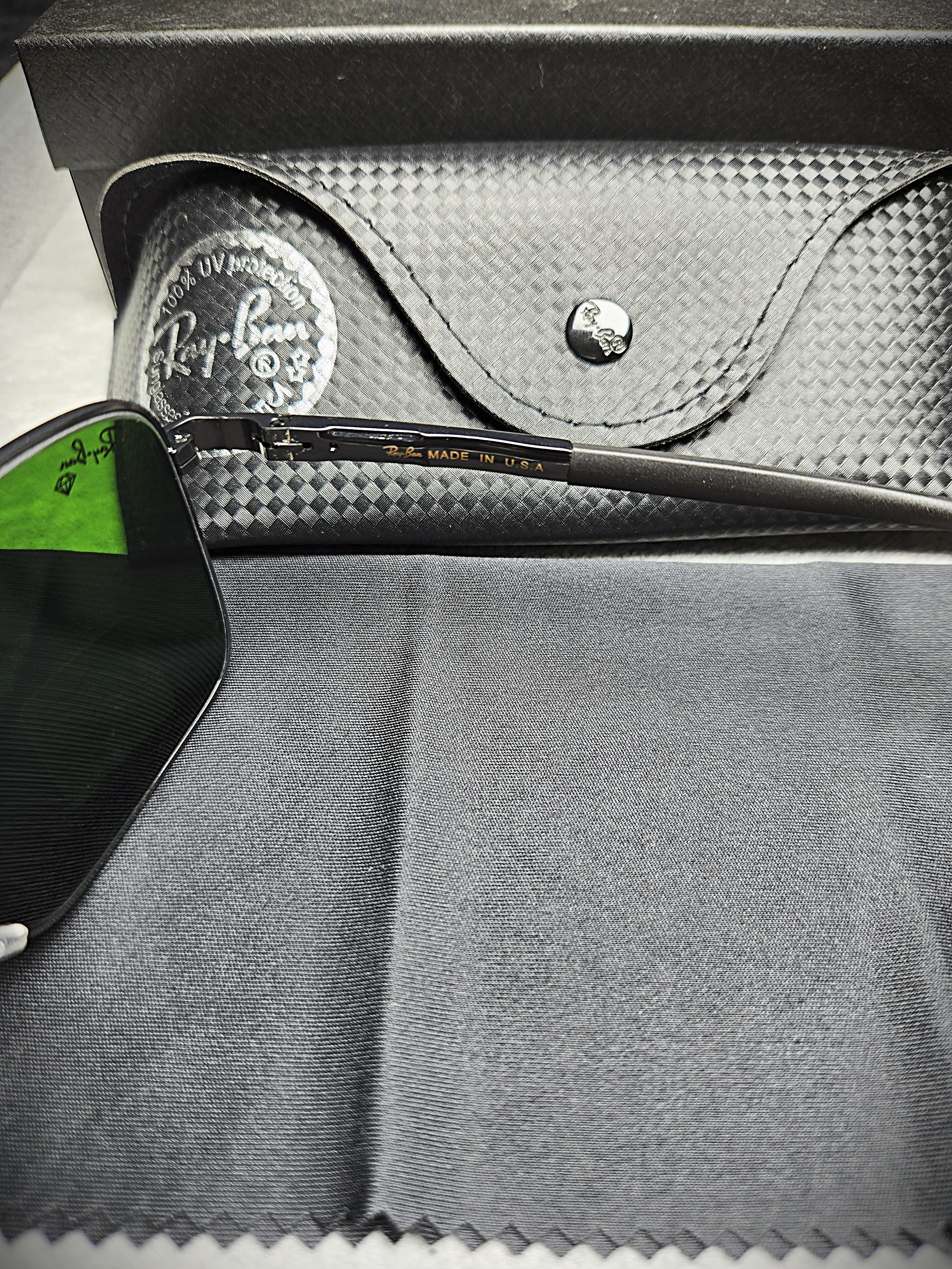 Ray-Ban Black Military Metallic Grey