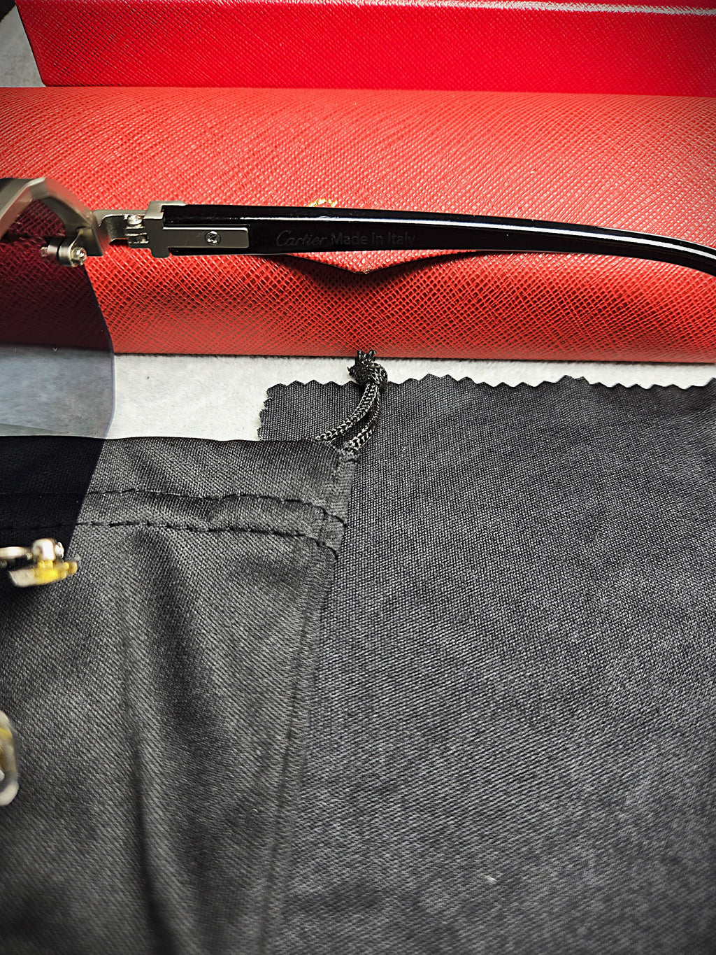 Cartier Black Acetate Optical Frames