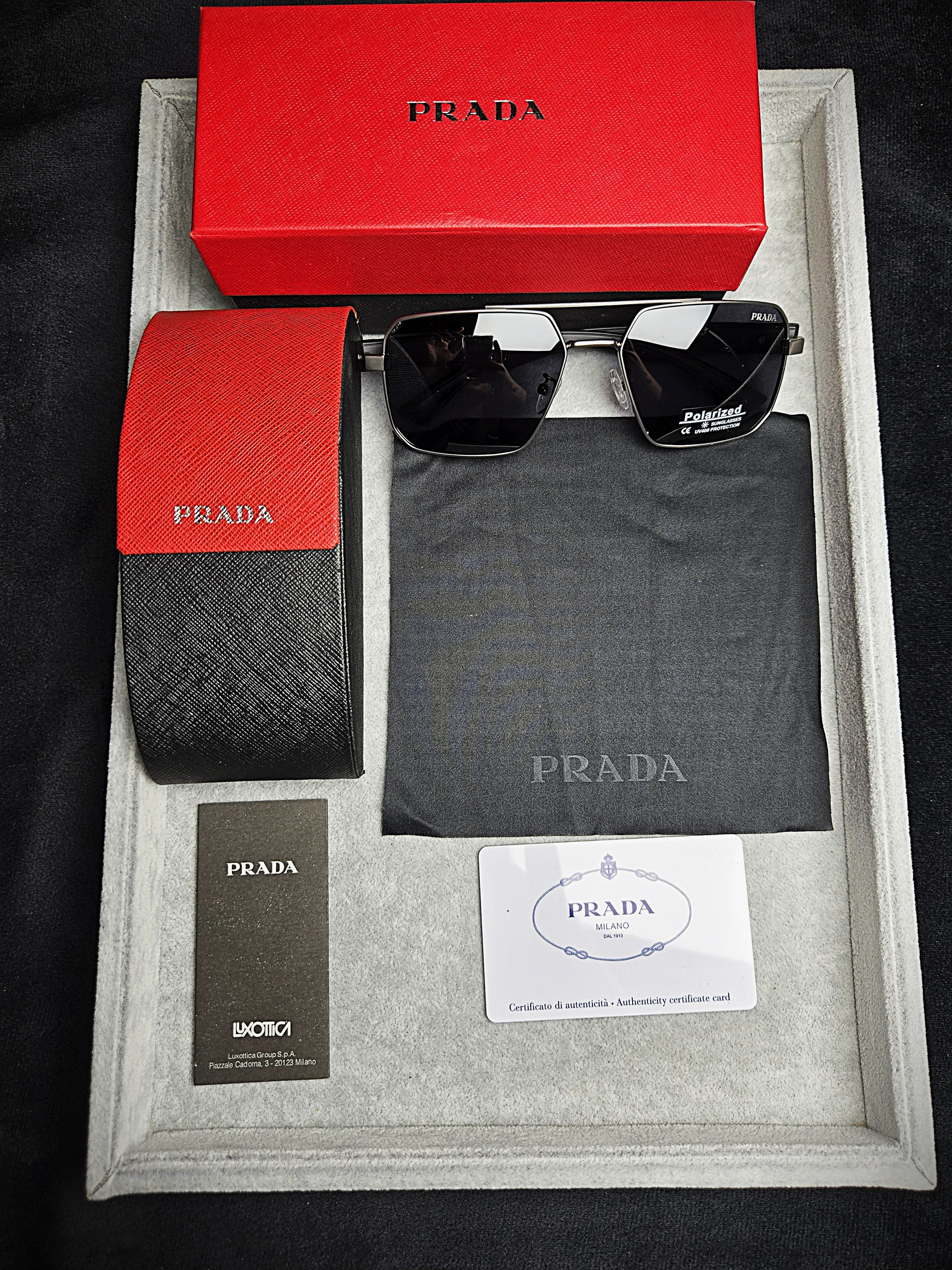 Prada Black Acetate Eyeglasses