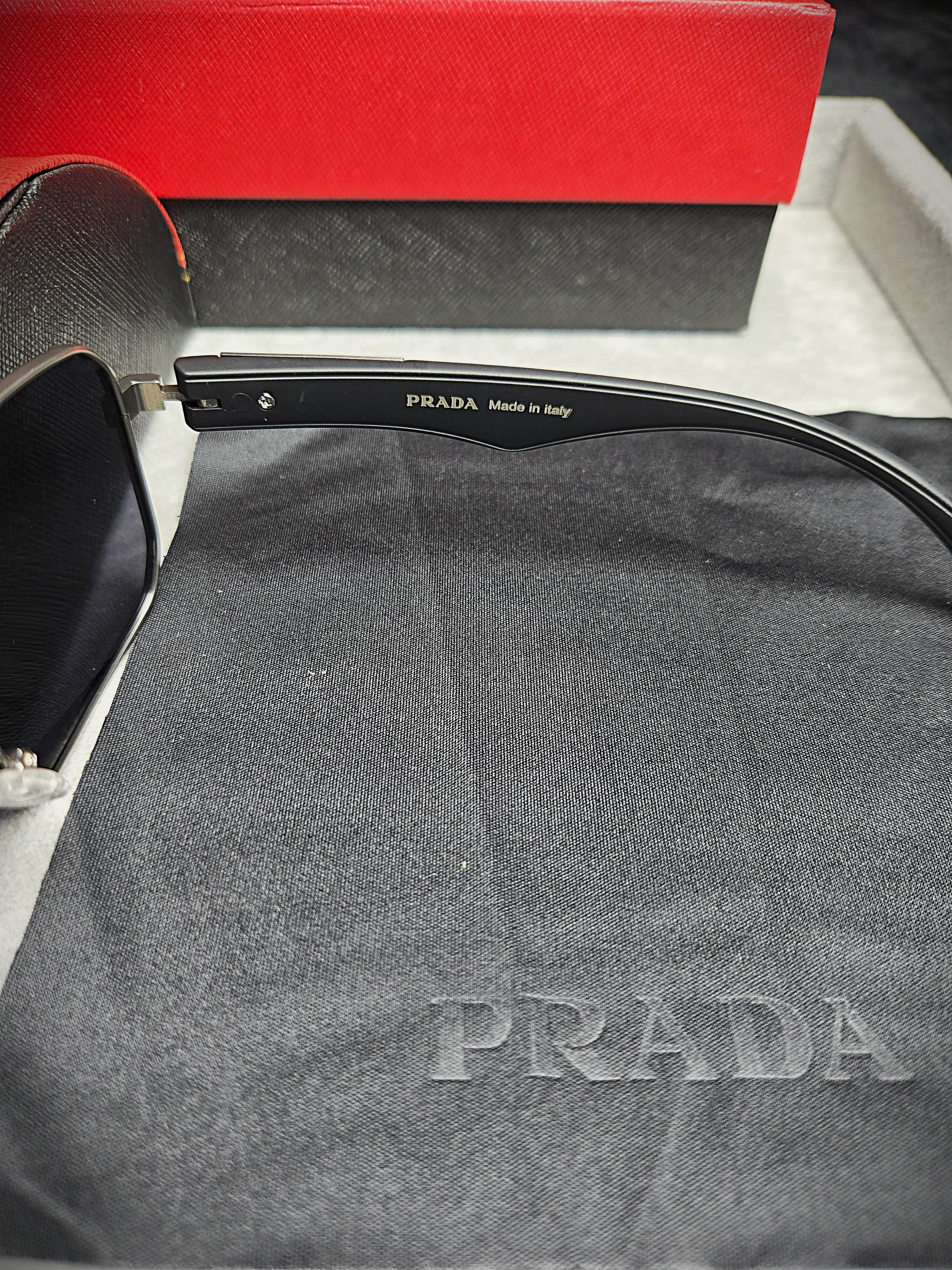 Prada Black Acetate Eyeglasses