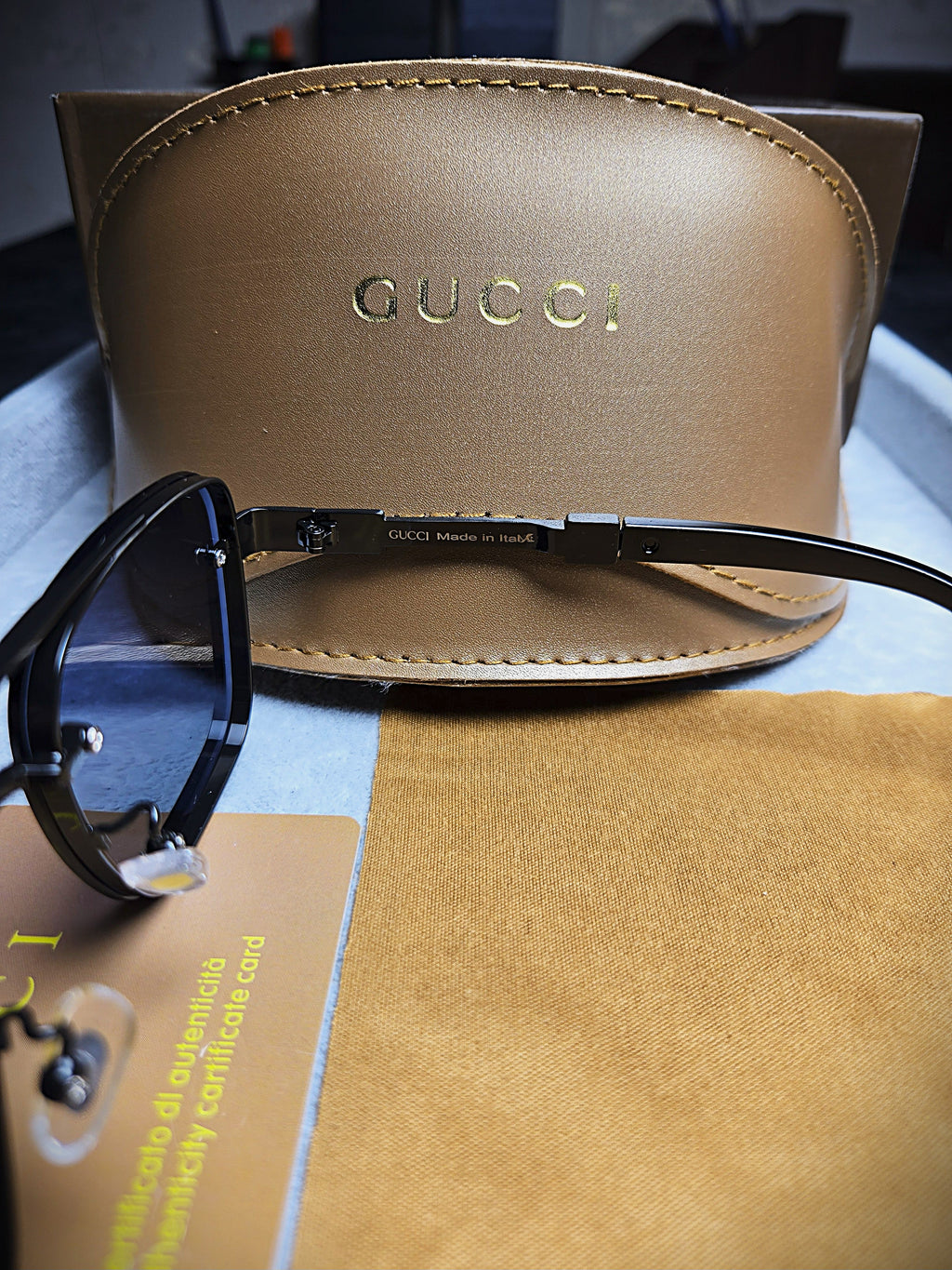 Gucci Black Shiny Eyeglasses