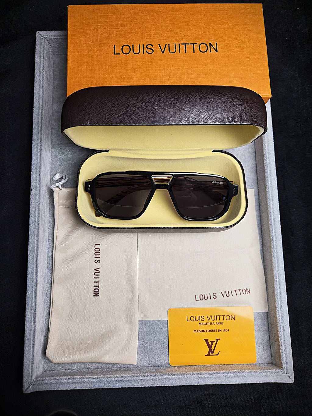 Louis Vuitton Luxury Rectangular Sunglasses